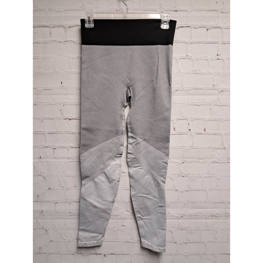 Aerie Chill Play Move Black And Gray Leggings-size Medium